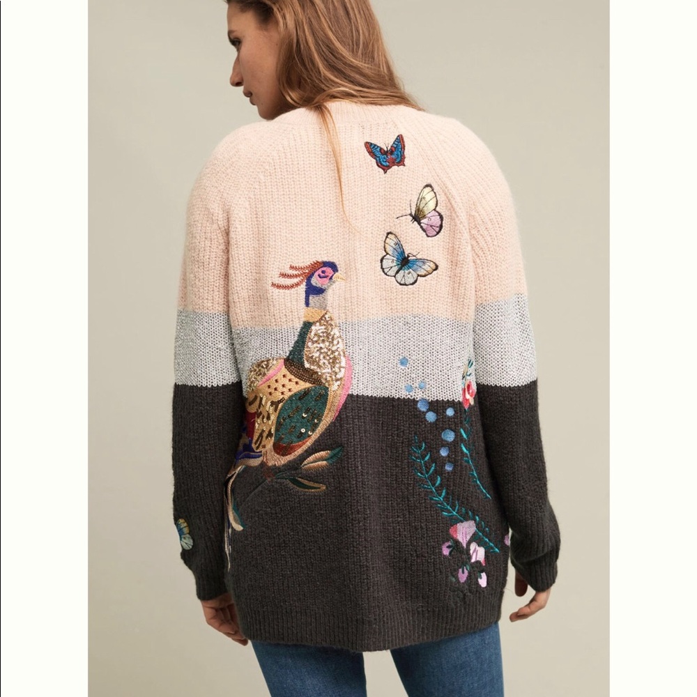 Winged Patchwork Cardigan